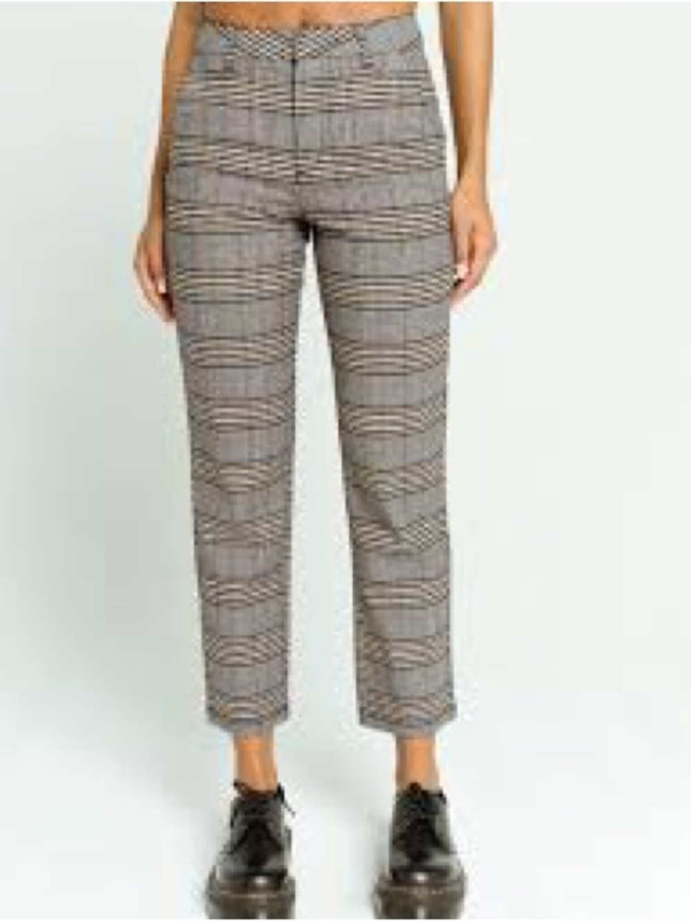 Volcom Frochickie Straight Leg Pants in Plaid- 28 Like New